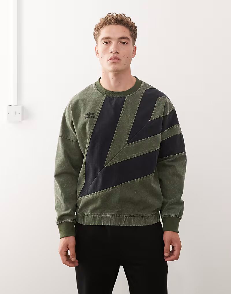 Толстовка Washed Diamond Drill цвета хаки Umbro
Толстовка Washed Diamond Drill цвета хаки Umbro