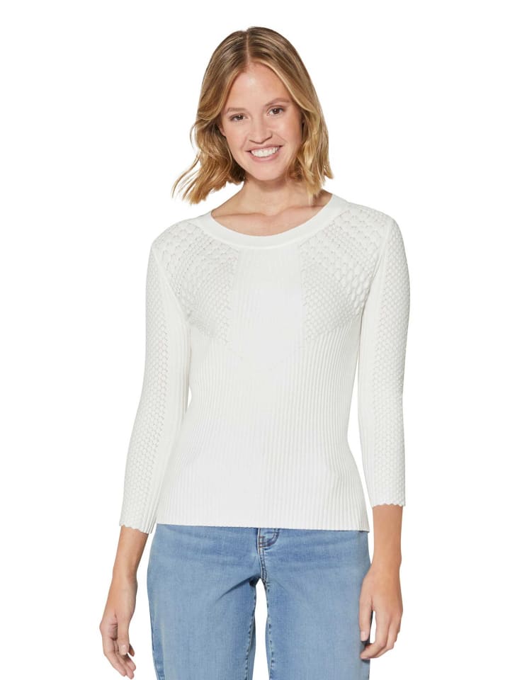 MADELEINE Вязаный свитер в рубчик кремового цвета
MADELEINE Вязаный свитер в рубчик кремового цвета