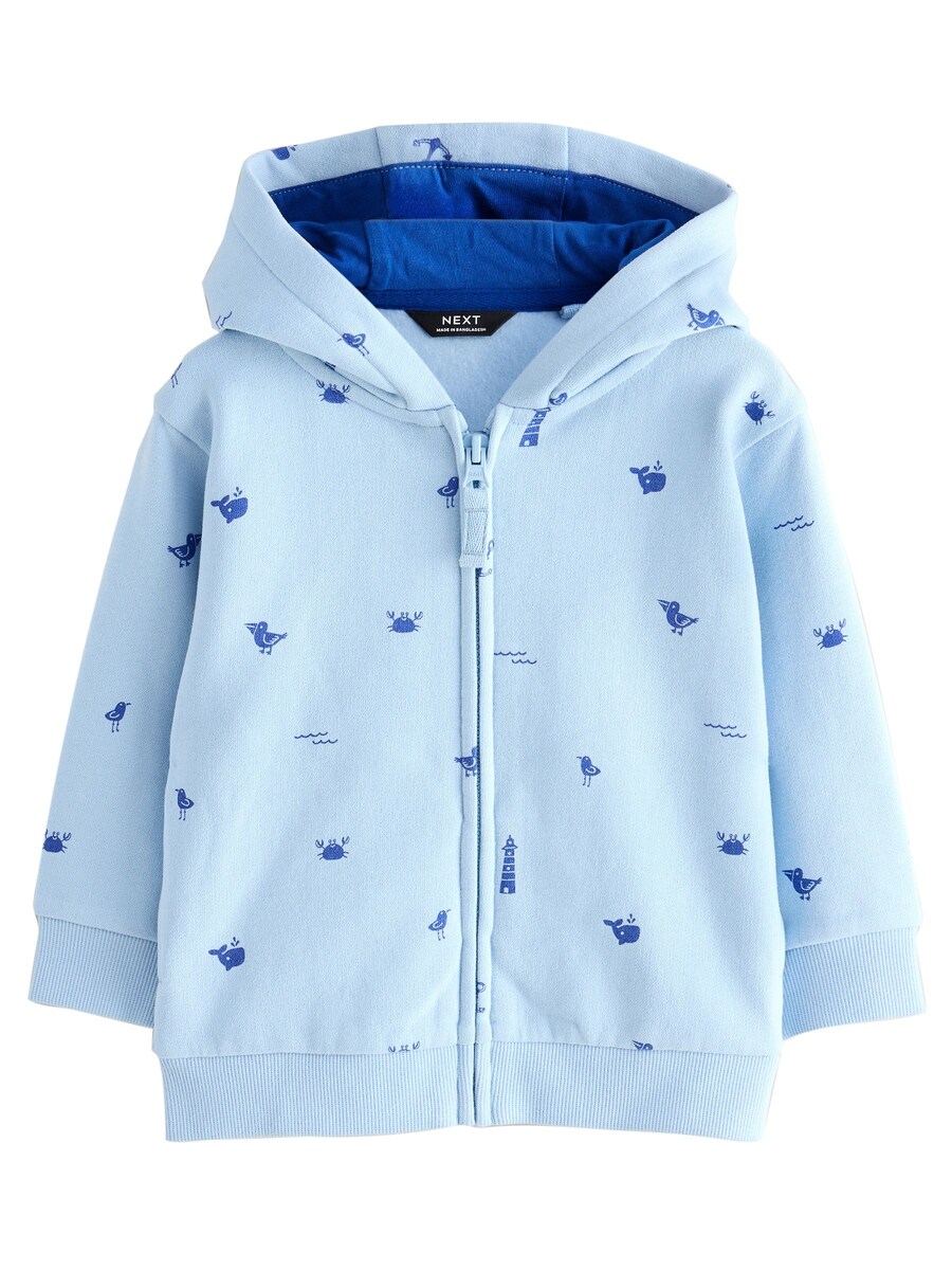 Толстовка с капюшоном на молнии Next, синий/светло-синий
Толстовка с капюшоном на молнии Next, синий/светло-синий