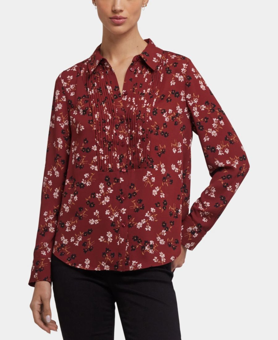 Женская блузка для смокинга с воротником-стойкой NYDJ, Bienvenue
Женская блузка для смокинга с воротником-стойкой NYDJ, Bienvenue