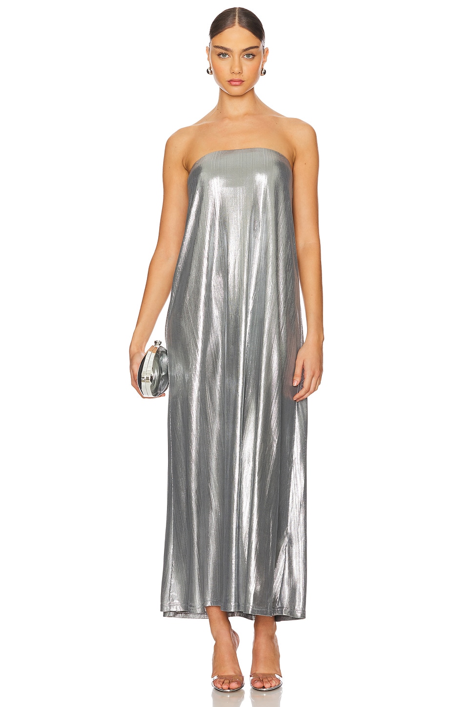 Платье nova без бретелек Significant Other, серебряный
Платье nova без бретелек Significant Other, серебряный