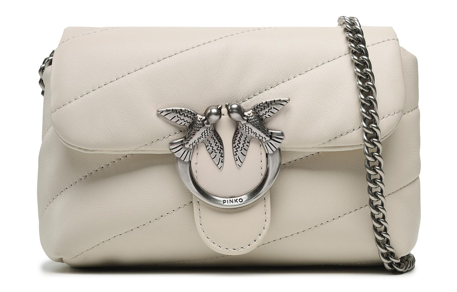 Кожаная сумка-кроссбодди, наплечная сумка женская белая PINKO
Кожаная сумка-кроссбодди, наплечная сумка женская белая PINKO