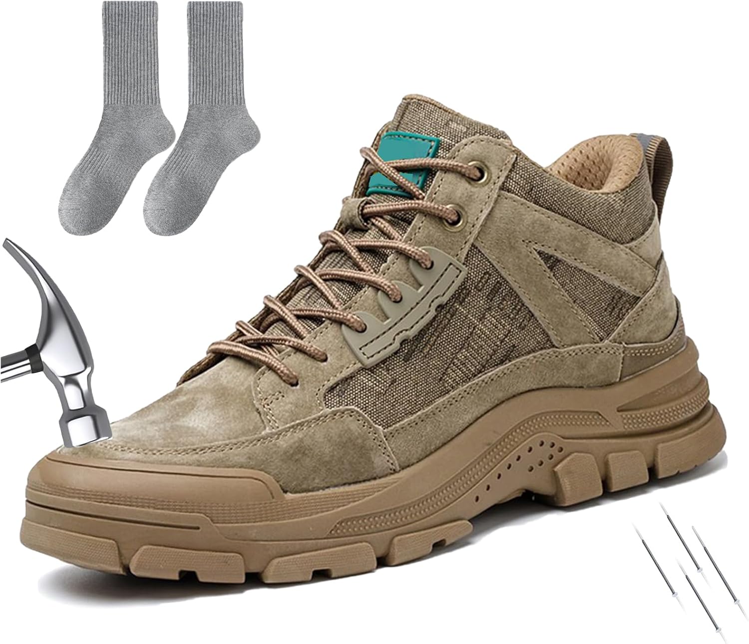 Стальные ботинки для мужчин и женщин, пробоотталкивающие, противоскользящие, ботинки для мужчин, высокие, строительные, неразрушимые защитные ботинки Generic, коричневый
Стальные ботинки для мужчин и женщин, пробоотталкивающие, противоскользящие, ботинки для мужчин, высокие, строительные, неразрушимые защитные ботинки Generic, коричневый