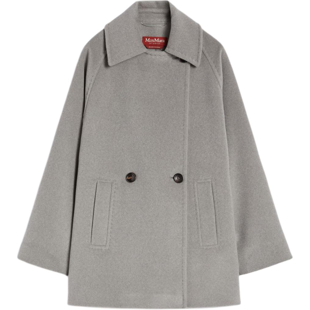 Арийское двубортное пальто Maxmara Studio, светлый серый
Арийское двубортное пальто Maxmara Studio, светлый серый