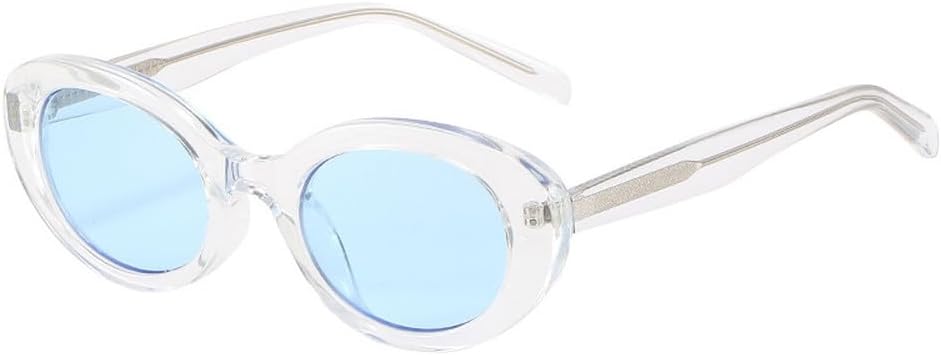 Ретро-солнцезащитные очки маленького овального размера, модные конфетные цвета, женские солнцезащитные очки «кошачий глаз», защита от УФ-излучения UV400, дужки из нержавеющей стали TKKTLLT, Transparent Blue
Ретро-солнцезащитные очки маленького овального размера, модные конфетные цвета, женские солнцезащитные очки «кошачий глаз», защита от УФ-излучения UV400, дужки из нержавеющей стали TKKTLLT, Transparent Blue