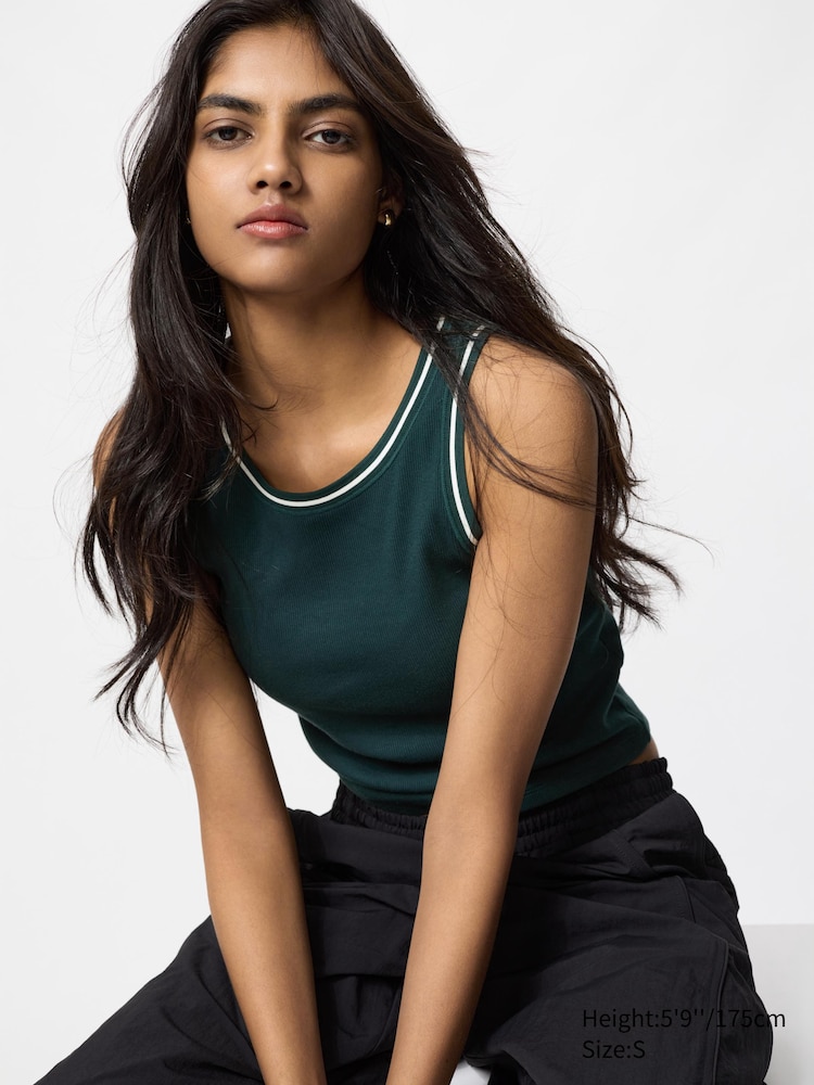 Майка женская в рубчик Uniqlo, цвет 59 зеленый
Майка женская в рубчик Uniqlo, цвет 59 зеленый