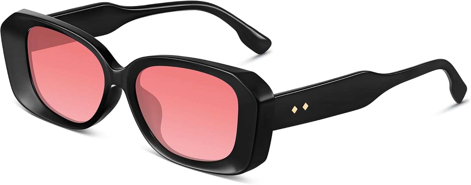 Женские солнцезащитные очки матово-черного цвета, классическая ретро-квадратная оправа, модные солнцезащитные очки с защитой от УФ-излучения Foliful, A03-black Frame Gradient Pink
Женские солнцезащитные очки матово-черного цвета, классическая ретро-квадратная оправа, модные солнцезащитные очки с защитой от УФ-излучения Foliful, A03-black Frame Gradient Pink