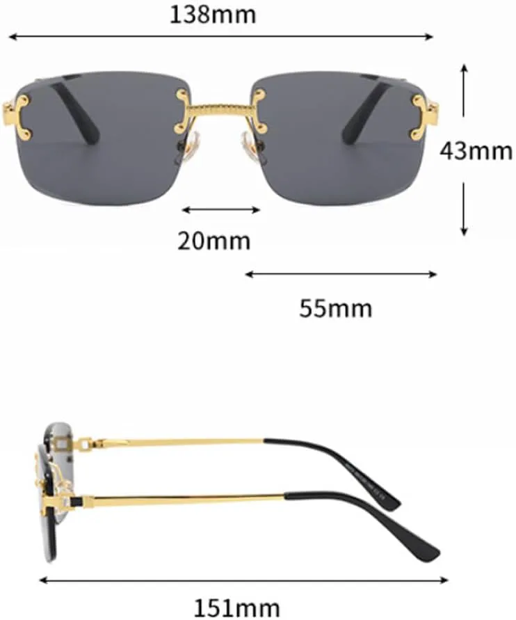 Солнцезащитные очки с синими градиентными линзами, медного цвета, мужские и женские, без оправы, маленькие квадратные, для мужчин и женщин WNCKSQ, C02 Silver Sky Blue
Солнцезащитные очки с синими градиентными линзами, медного цвета, мужские и женские, без оправы, маленькие квадратные, для мужчин и женщин WNCKSQ, C02 Silver Sky Blue