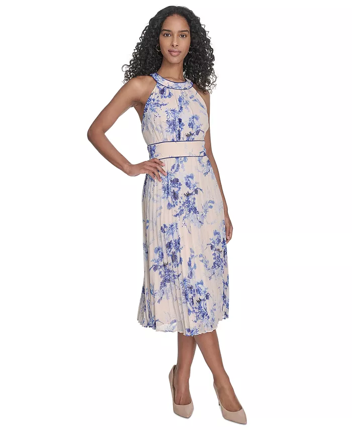 Женское платье-трапеция без рукавов с принтом Calvin Klein, синий
Женское платье-трапеция без рукавов с принтом Calvin Klein, синий