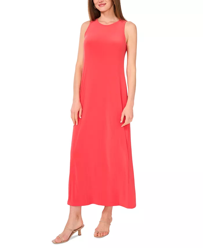 Женское платье макси с круглым вырезом и вырезом на спине без рукавов Vince Camuto, красный
Женское платье макси с круглым вырезом и вырезом на спине без рукавов Vince Camuto, красный