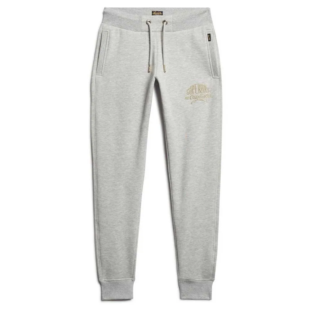 Спортивные брюки Superdry Luxe Metallic Logo, серый 
Спортивные брюки Superdry Luxe Metallic Logo, серый