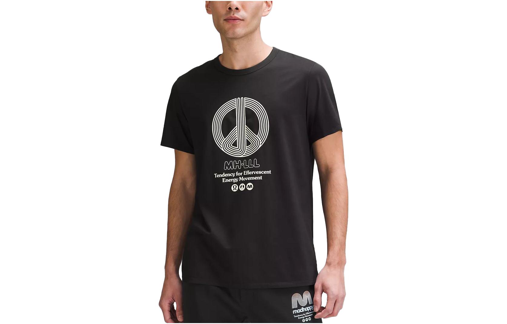 Мужские футболки с круглым вырезом, умеренно прямой крой Lululemon, черный
Мужские футболки с круглым вырезом, умеренно прямой крой Lululemon, черный