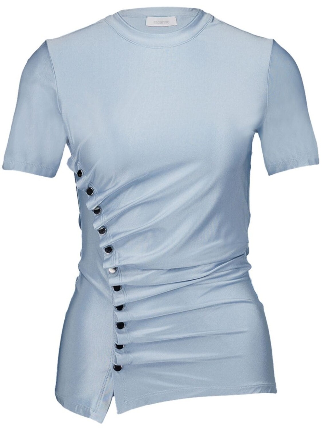Rabanne футболка с драпировкой, синий
Rabanne футболка с драпировкой, синий