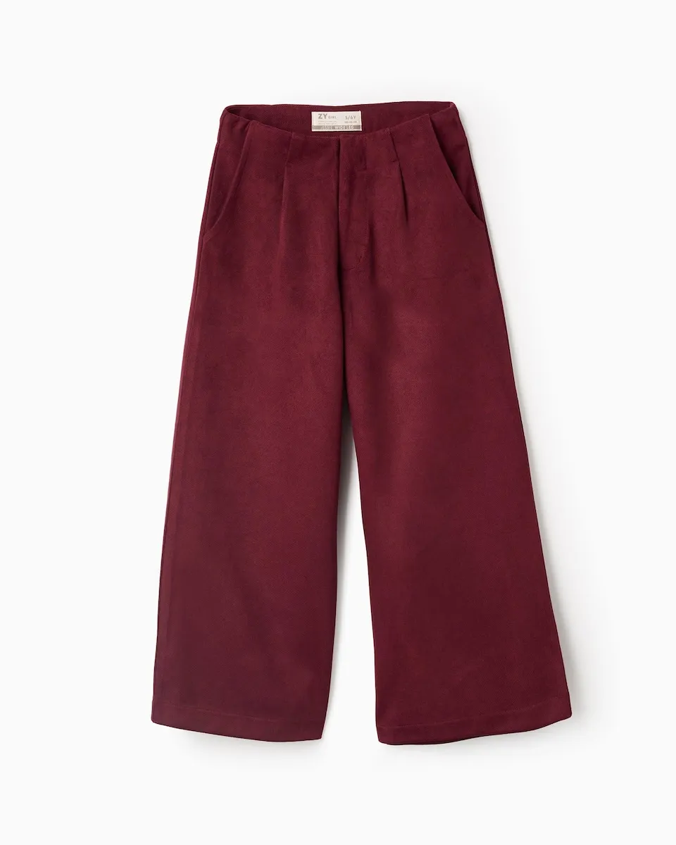 Девчачьи брюки из вельвета с широкими штанинами Zippy, бордовый
Девчачьи брюки из вельвета с широкими штанинами Zippy, бордовый