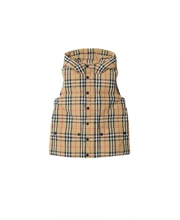 Детский клетчатый нейлоновый пуховый жилет - для малышей и для взрослых Burberry, бежевый
Детский клетчатый нейлоновый пуховый жилет - для малышей и для взрослых Burberry, бежевый