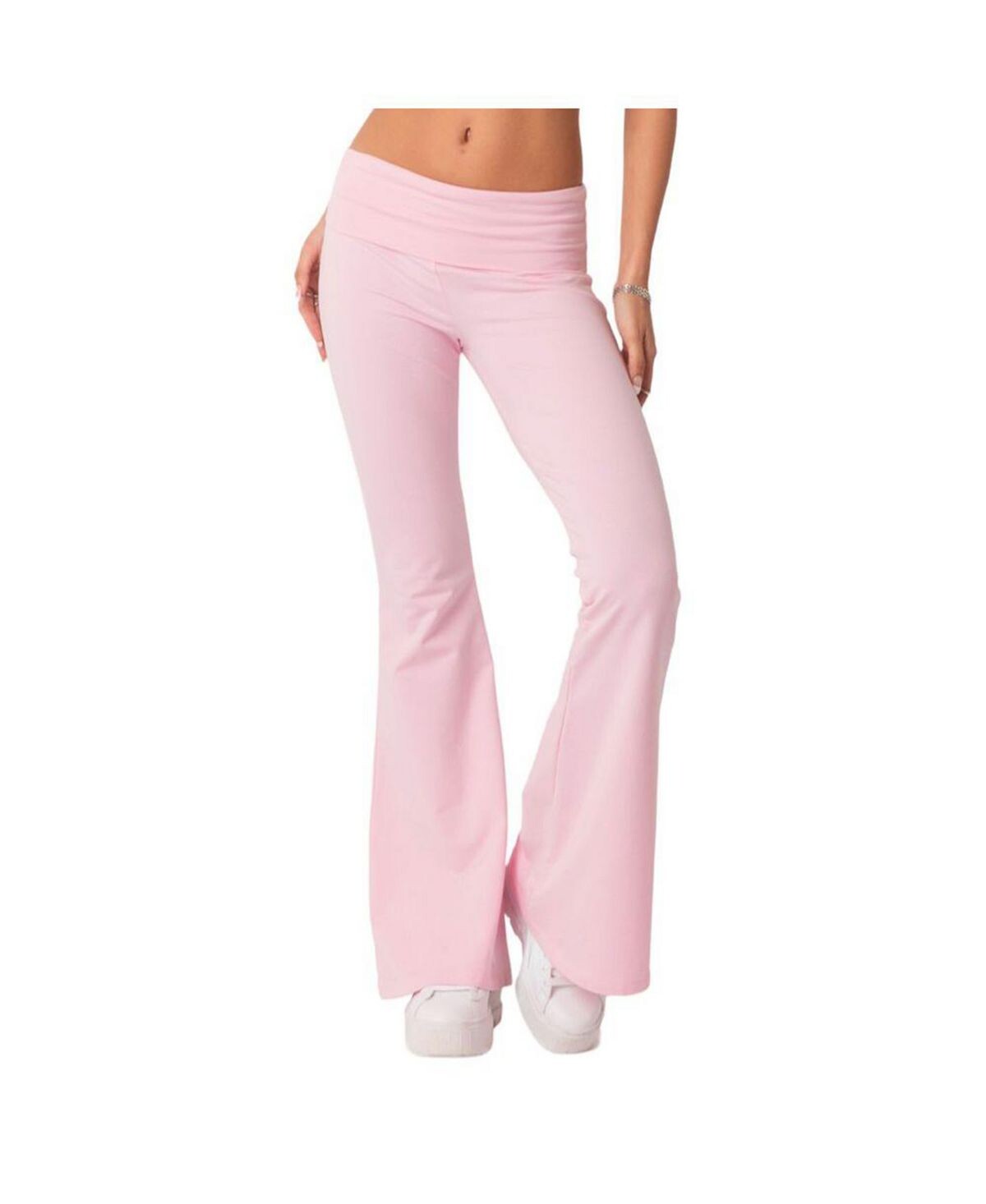 Женские расклешенные леггинсы Naomi Edikted, розовый 
Женские расклешенные леггинсы Naomi Edikted, розовый