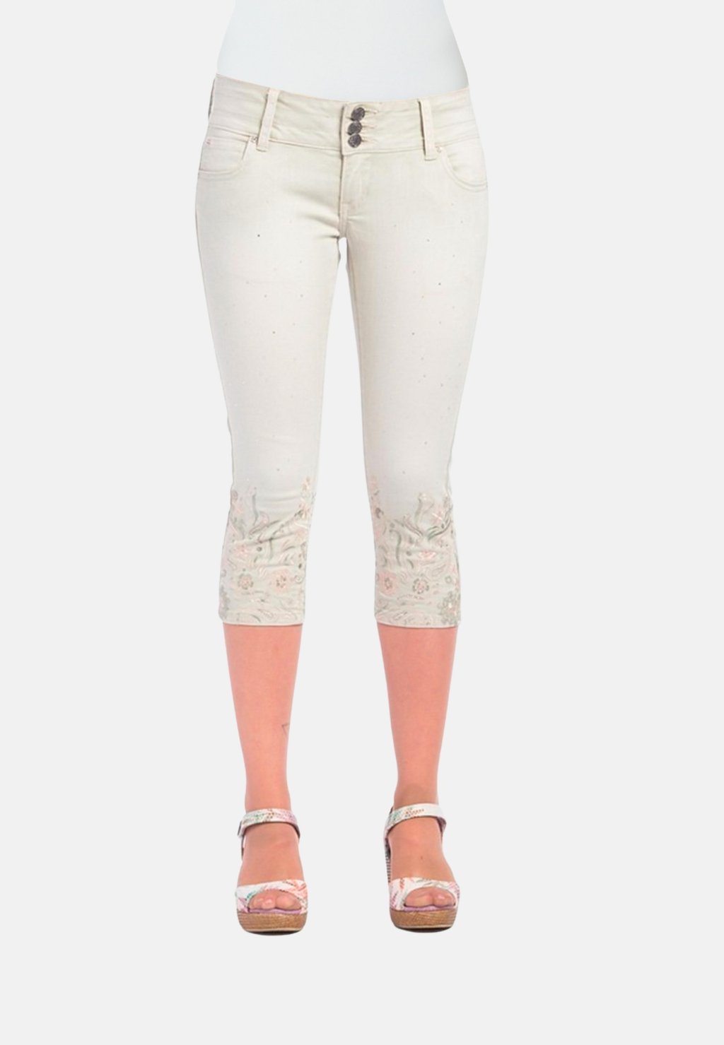 Джинсовые шорты EMBROIDERED Koroshi, кремовый
Джинсовые шорты EMBROIDERED Koroshi, кремовый