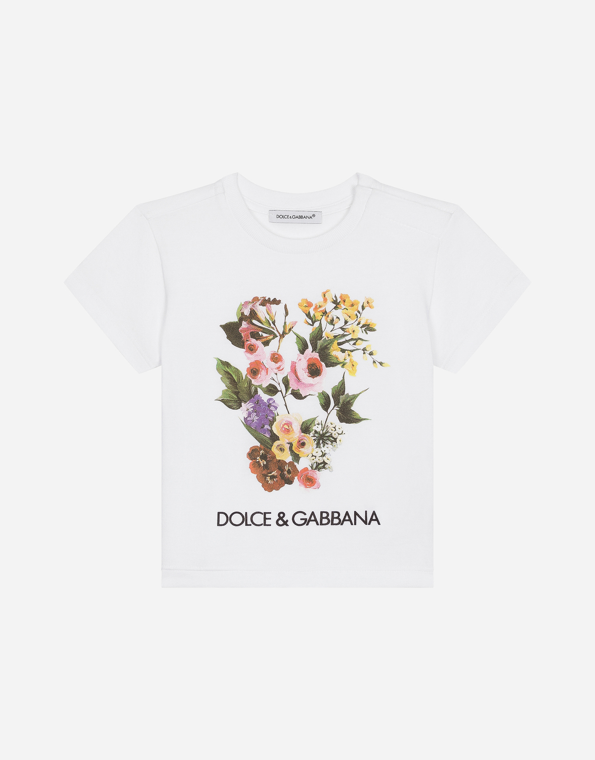 Футболка из джерси с разноцветным цветочным принтом Dolce&Gabbana, белый
Футболка из джерси с разноцветным цветочным принтом Dolce&Gabbana, белый