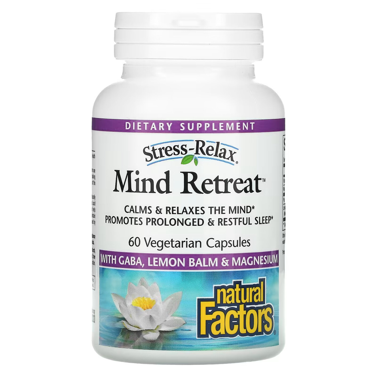 Natural Factors, Stress-Relax, Mind Retreat, 60 вегетарианских капсул
Natural Factors, Stress-Relax, Mind Retreat, 60 вегетарианских капсул