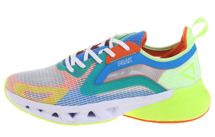 PEAK Амортизирующие дышащие износостойкие противоскользящие кроссовки мужские бело-зеленые 
PEAK Амортизирующие дышащие износостойкие противоскользящие кроссовки мужские бело-зеленые