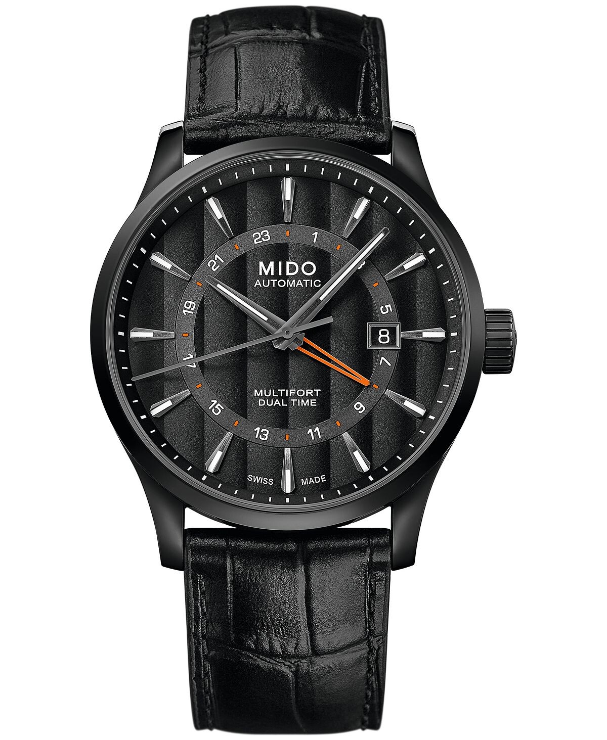 Мужские швейцарские автоматические часы Multifort Dual Time с черным кожаным ремешком, 42 мм Mido
Мужские швейцарские автоматические часы Multifort Dual Time с черным кожаным ремешком, 42 мм Mido