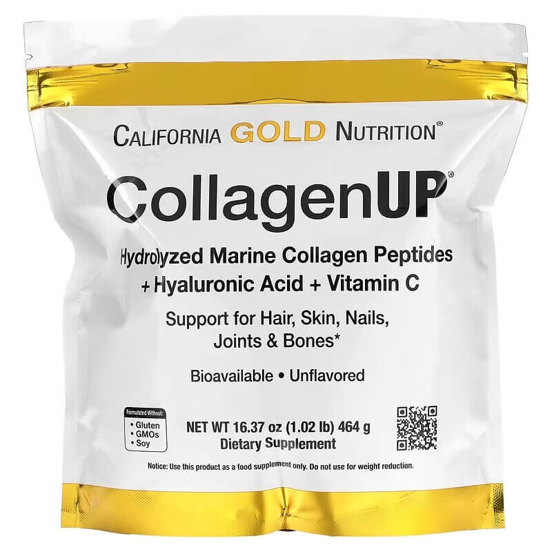 Морской гидролизованный коллаген с гиалуроновой кислотой и витамином C California Gold Nutrition CollagenUP, 464 гр
Морской гидролизованный коллаген с гиалуроновой кислотой и витамином C California Gold Nutrition CollagenUP, 464 гр