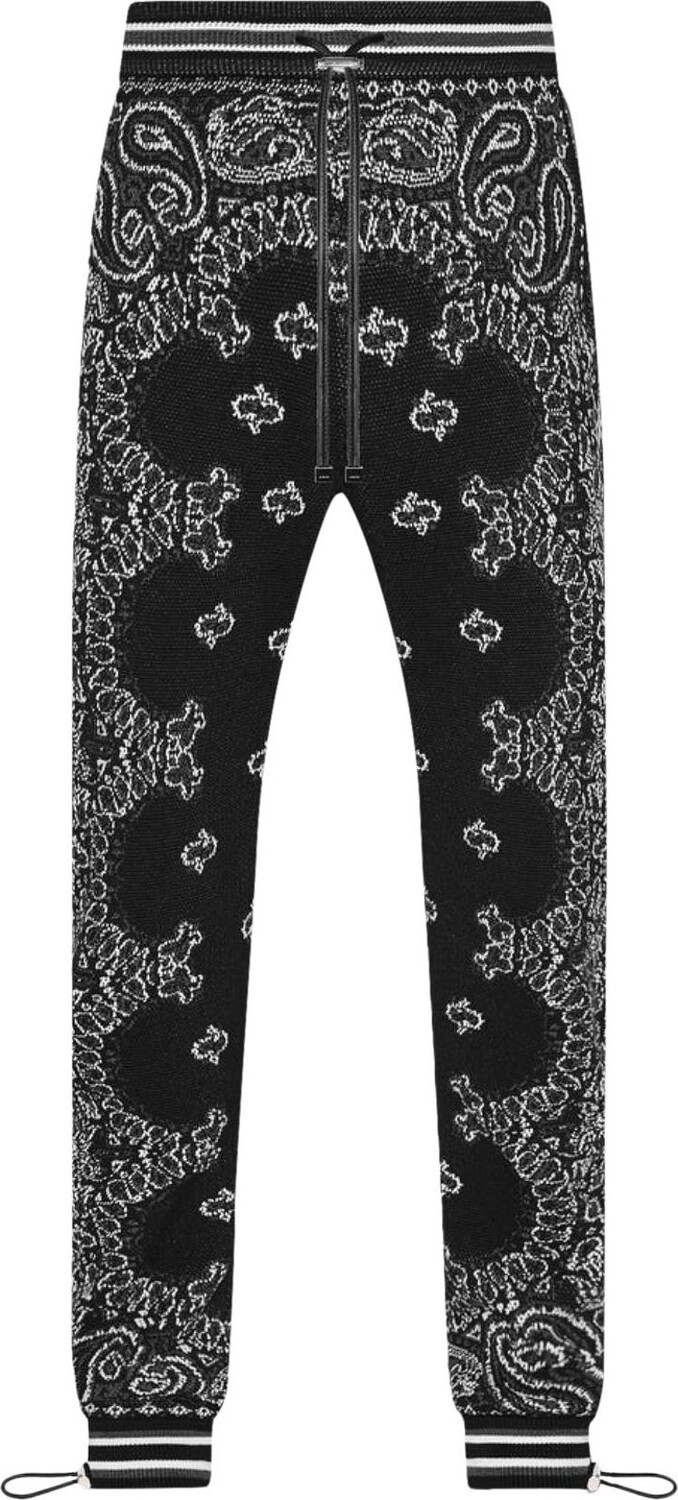 Спортивные брюки Amiri Bandana B-Ball Sweatpants 'Black/Grey', черный 
Спортивные брюки Amiri Bandana B-Ball Sweatpants 'Black/Grey', черный