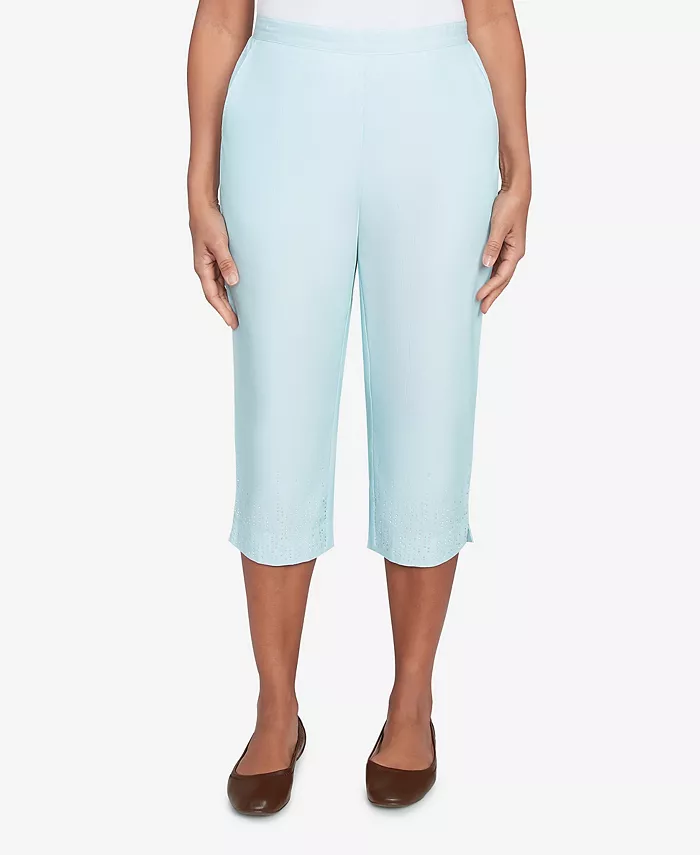 Укороченные брюки Petite St. Thomas с термоаппликацией и вышивкой Alfred Dunner, зеленый
Укороченные брюки Petite St. Thomas с термоаппликацией и вышивкой Alfred Dunner, зеленый