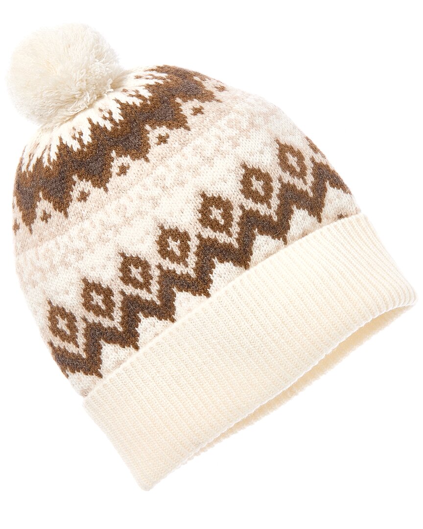 Amicale Cashmere Fairisle Wool & Cashmere-Blend Beanie Amicale Cashmere, белый
Amicale Cashmere Fairisle Wool & Cashmere-Blend Beanie Amicale Cashmere, белый