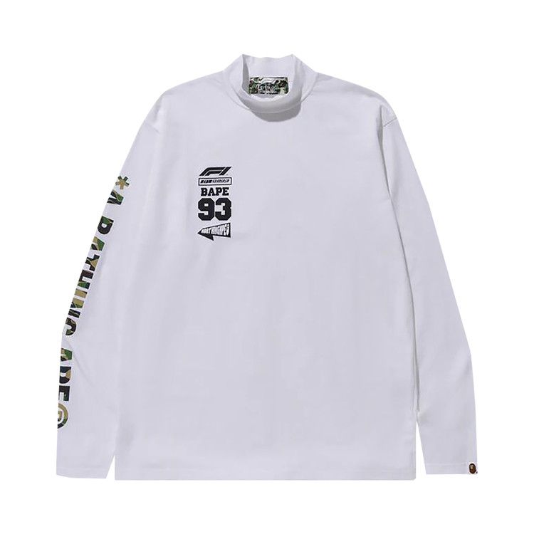 Футболка BAPE x F1 Mock Neck Long-Sleeve Tee, White
Футболка BAPE x F1 Mock Neck Long-Sleeve Tee, White