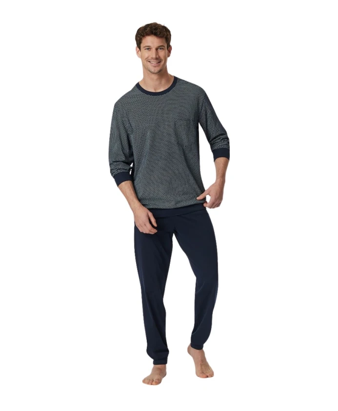 Удобная длинная пижама Schiesser, синий
Удобная длинная пижама Schiesser, синий