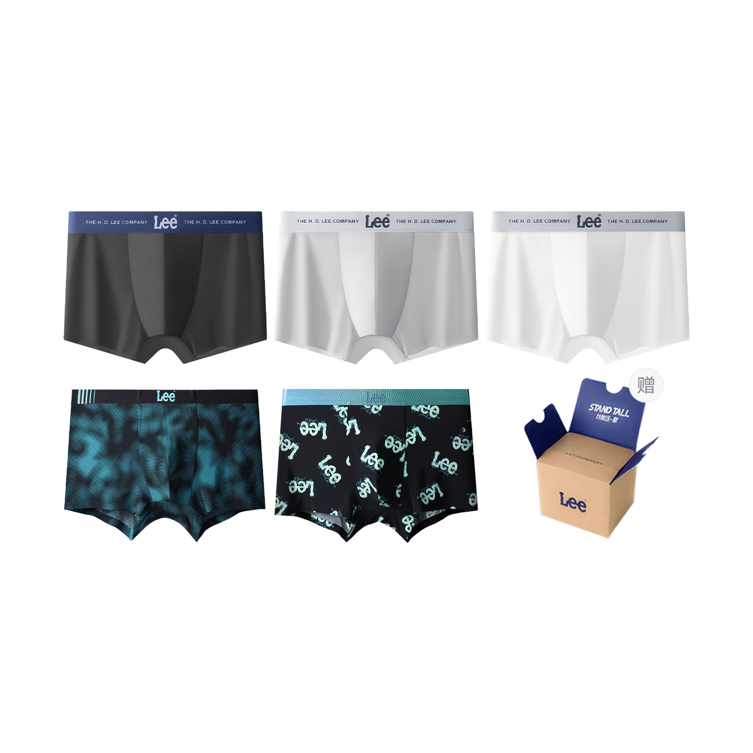 Lee Sunset 1.0 подарочный набор мужского белья 5 штук
Lee Sunset 1.0 подарочный набор мужского белья 5 штук