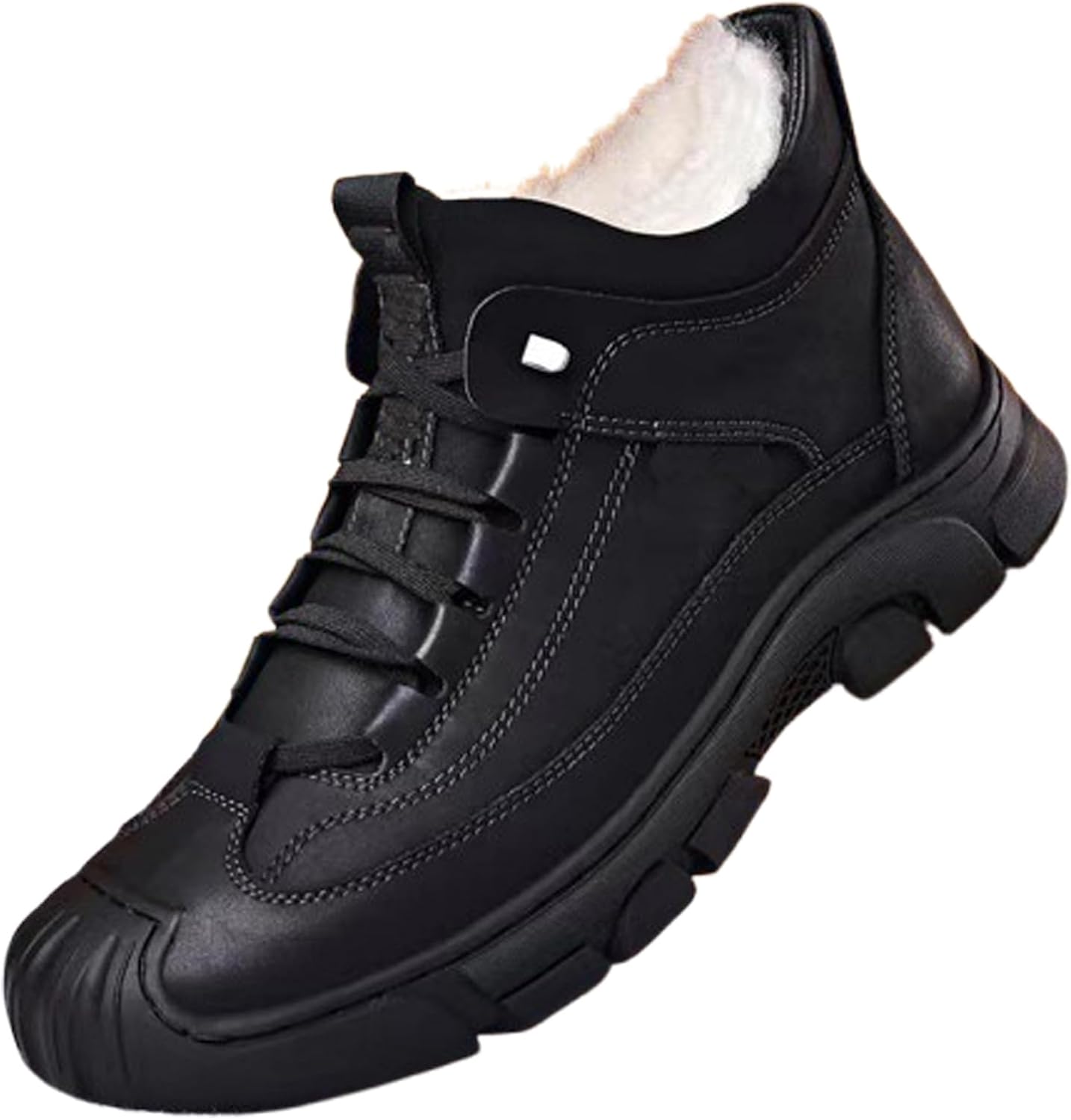 Мужские зимние ботинки высокие с флисовой подкладкой, снегоступы для мужчин, водонепроницаемые ботинки с усиленным носком, противоскользящая ПВХ подошва для походов, повседневной носки, ботинки и зимняя обувь Generic, черный
Мужские зимние ботинки высокие с флисовой подкладкой, снегоступы для мужчин, водонепроницаемые ботинки с усиленным носком, противоскользящая ПВХ подошва для походов, повседневной носки, ботинки и зимняя обувь Generic, черный