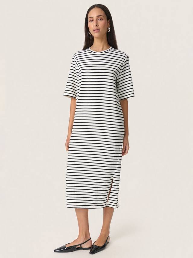 Платье в полоску от ингины Soaked In Luxury, белый/черный
Платье в полоску от ингины Soaked In Luxury, белый/черный