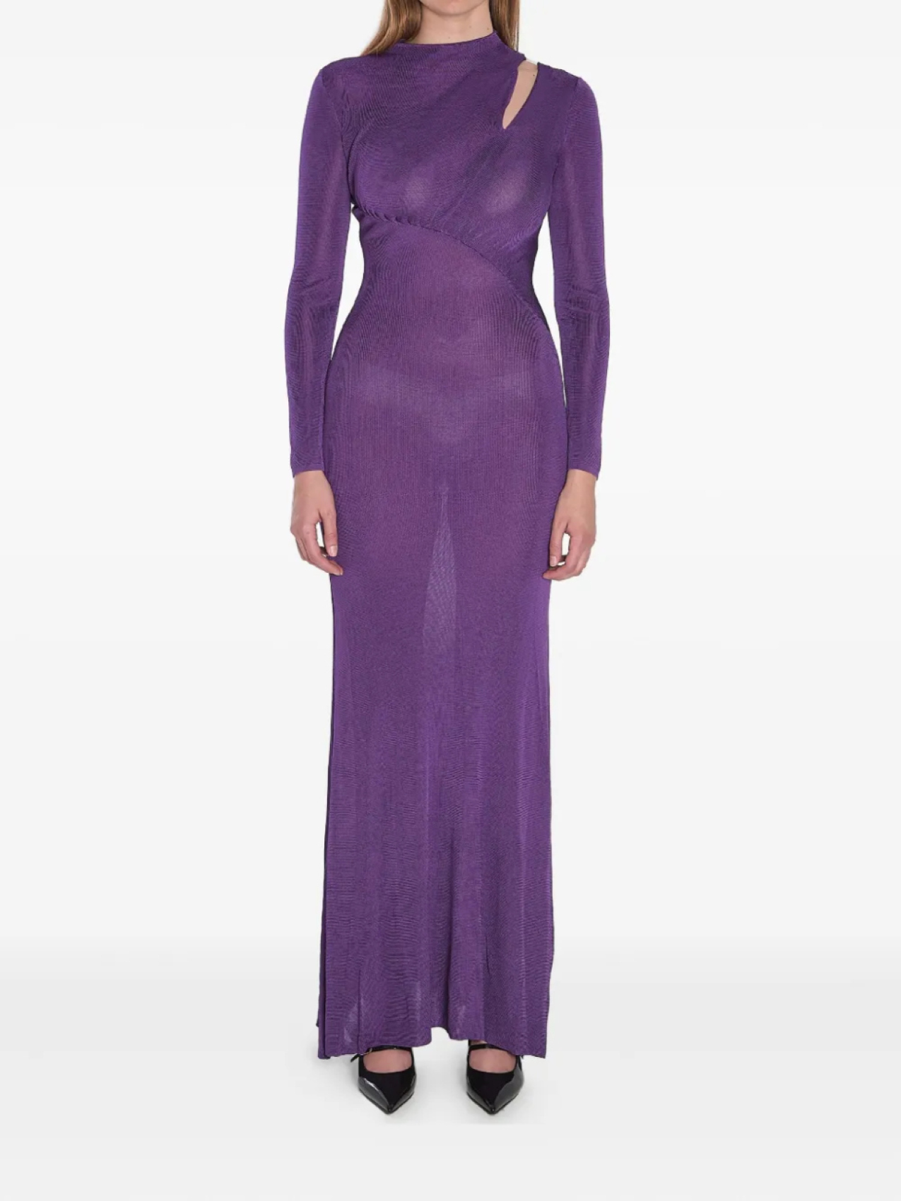 Платье с вырезом Self-Portrait, фиолетовый 
Платье с вырезом Self-Portrait, фиолетовый