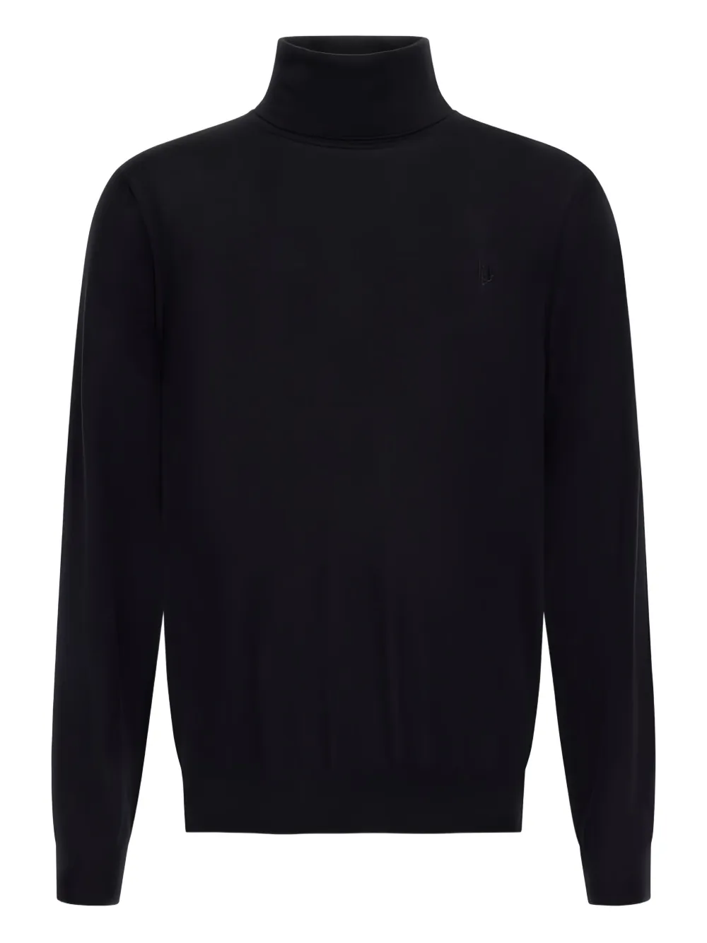 Шерстяной свитер с высоким воротом Roberto Cavalli, черный 
Шерстяной свитер с высоким воротом Roberto Cavalli, черный