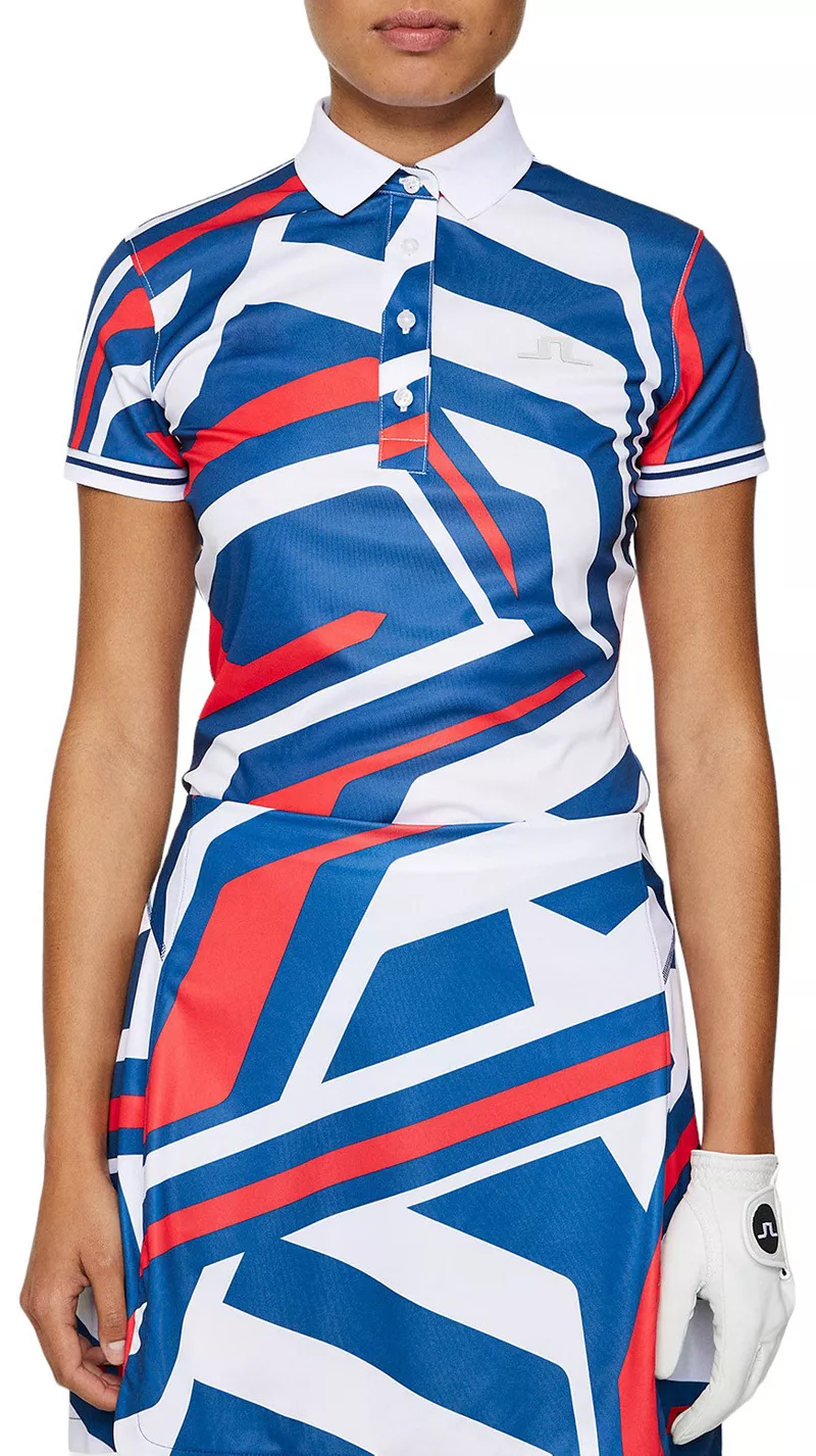 Женская футболка-поло с принтом J.Lindeberg Felicite, цвет Us Golf Red
Женская футболка-поло с принтом J.Lindeberg Felicite, цвет Us Golf Red