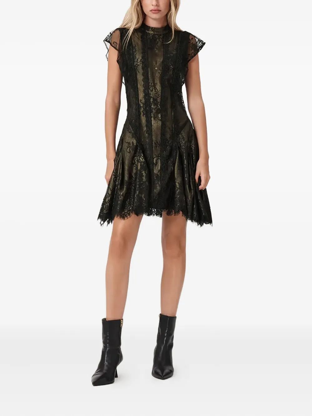Кружевное платье мини Fleur Allsaints, черный
Кружевное платье мини Fleur Allsaints, черный