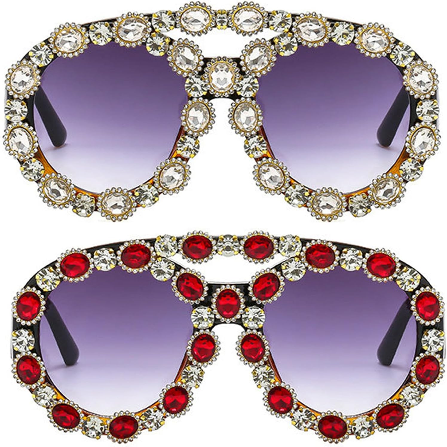 Солнцезащитные очки Willochra Oversized Bling Diamond Sunglasses для женщин и мужчин в стиле ретро, модные, 90-х, с блестящими стразами, круглые, в форме щита, 2pcs-red&white
Солнцезащитные очки Willochra Oversized Bling Diamond Sunglasses для женщин и мужчин в стиле ретро, модные, 90-х, с блестящими стразами, круглые, в форме щита, 2pcs-red&white