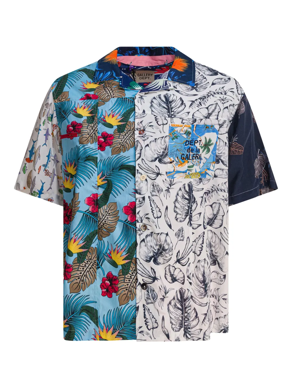 Рубашка с лоскутным принтом GALLERY DEPT., белый
Рубашка с лоскутным принтом GALLERY DEPT., белый