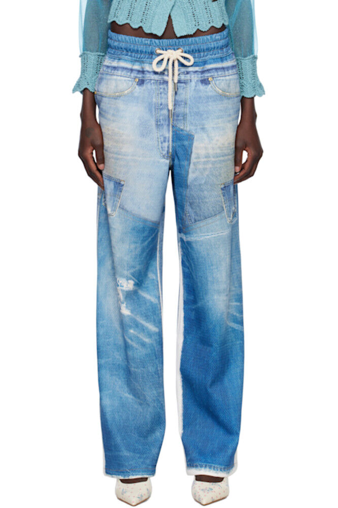 Синие джинсовые брюки с эффектом trompe l'Oeil Mesh Andersson Bell
Синие джинсовые брюки с эффектом trompe l'Oeil Mesh Andersson Bell