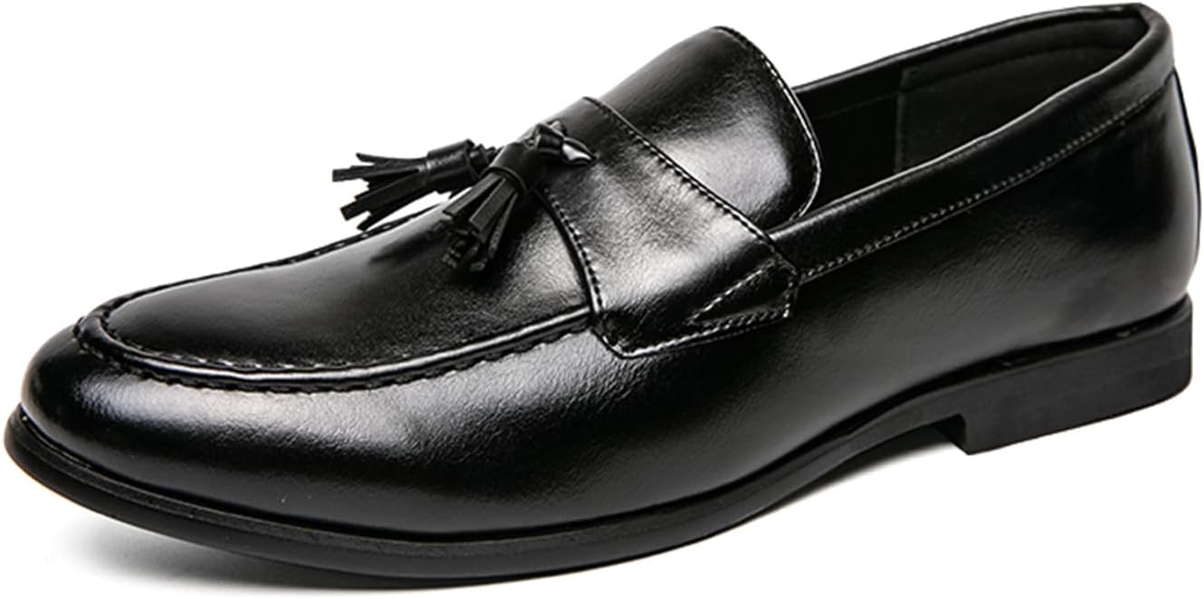 Мужские лоферы из натуральной кожи с кисточками, без шнуровки, круглый носок, противоскользящие, удобные, повседневные, деловые, для офиса, работы, вечеринок, свадеб и официальных мероприятий Tixewsjh, черный
Мужские лоферы из натуральной кожи с кисточками, без шнуровки, круглый носок, противоскользящие, удобные, повседневные, деловые, для офиса, работы, вечеринок, свадеб и официальных мероприятий Tixewsjh, черный