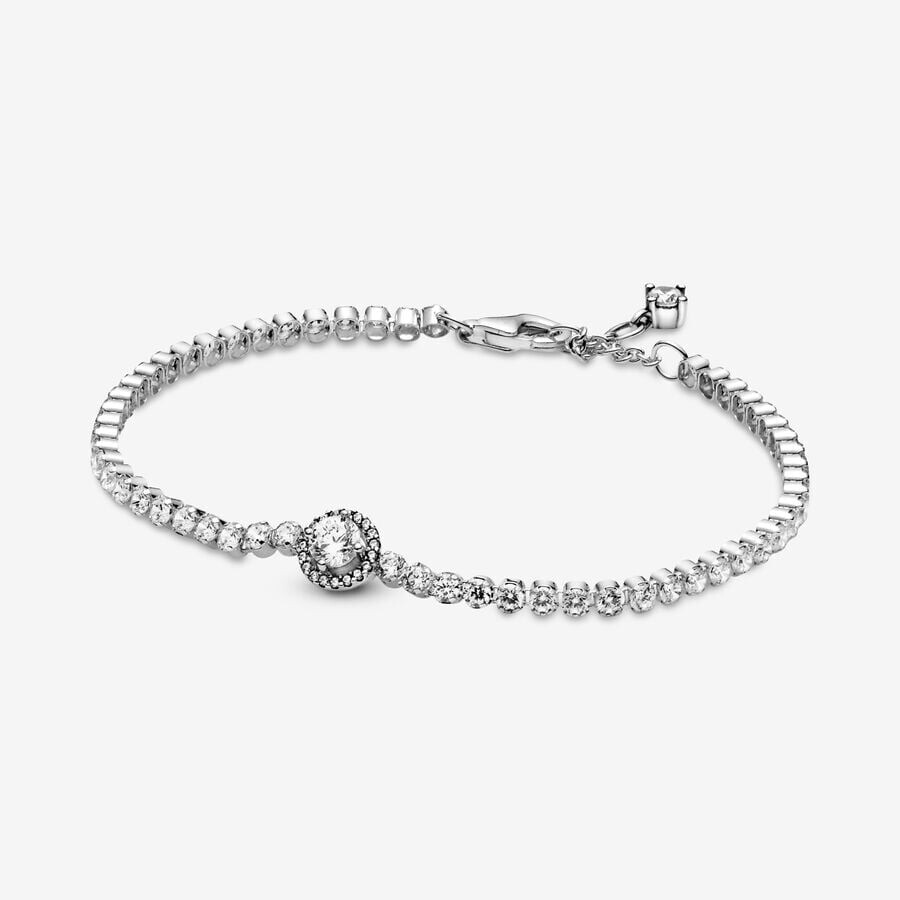 Браслет Pandora Sparkling Halo Tennis, серебро
Браслет Pandora Sparkling Halo Tennis, серебро