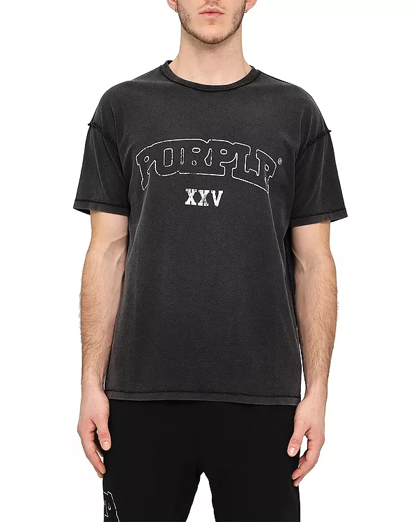 Футболка с фактурным логотипом, вывернутая наизнанку. Purple Brand, черный
Футболка с фактурным логотипом, вывернутая наизнанку. Purple Brand, черный