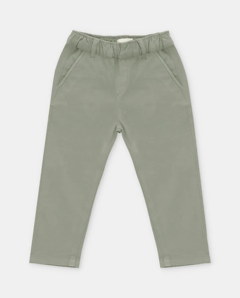 Брюки для малыша из саржи с эластичным поясом и карманами цвета хаки Martín Aranda
Брюки для малыша из саржи с эластичным поясом и карманами цвета хаки Martín Aranda