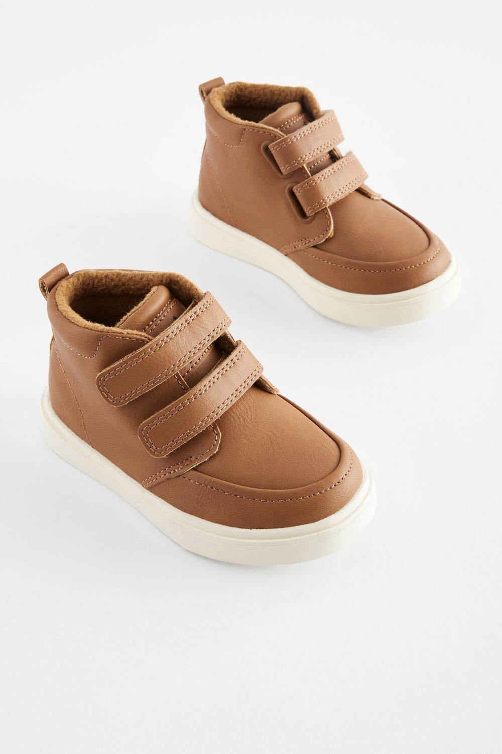 Туфли на теплой подкладке с застежкой-липучкой Next, белый 
Туфли на теплой подкладке с застежкой-липучкой Next, белый