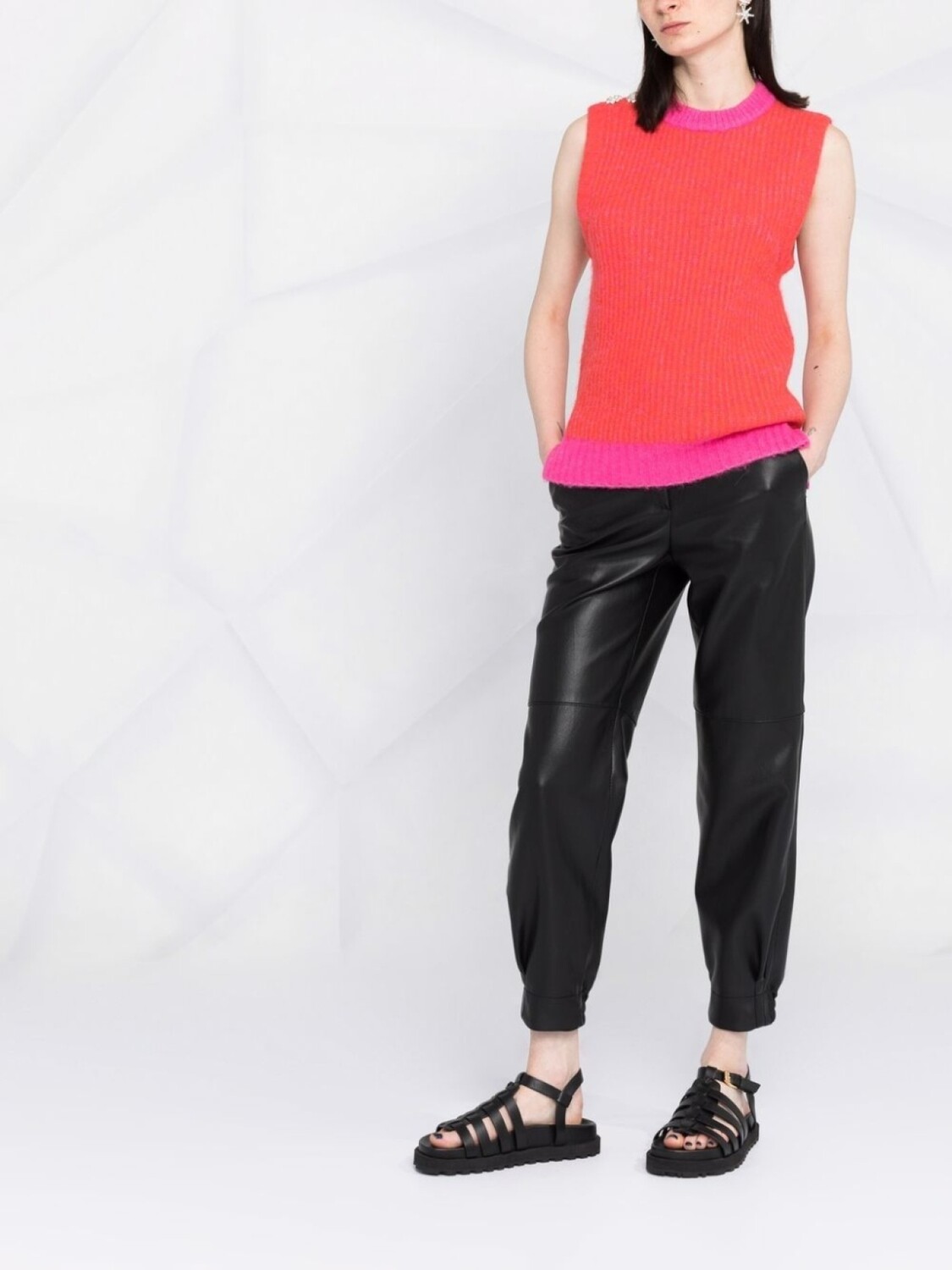 Декорированный топ из смесовой шерсти GANNI, розовый
Декорированный топ из смесовой шерсти GANNI, розовый