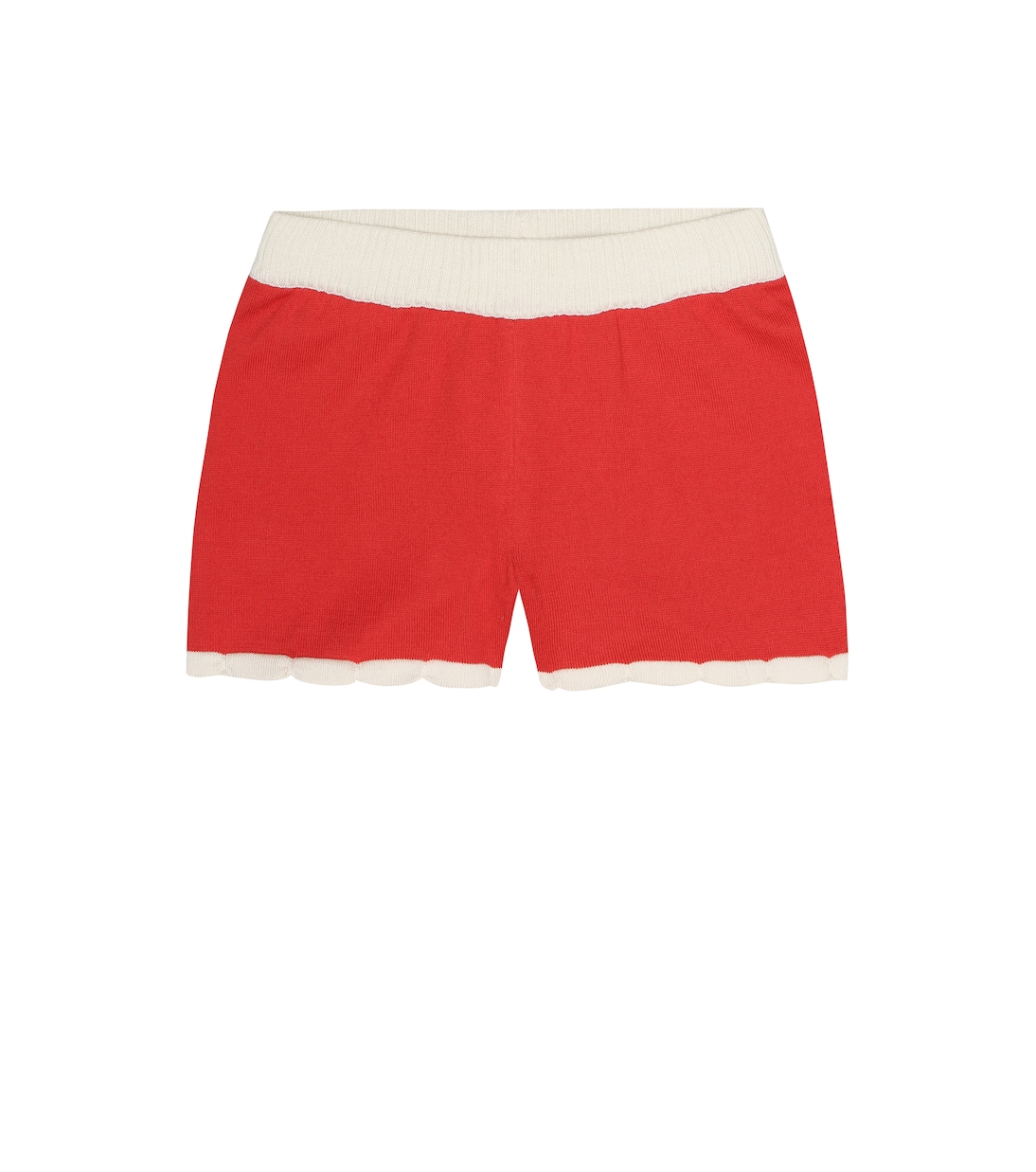 Хлопковые шорты с фестончатым узором Mini Rodini, красный
Хлопковые шорты с фестончатым узором Mini Rodini, красный