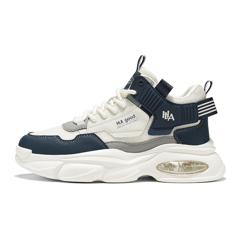 HLA Мужские повседневные кеды низкие бело-голубые, цвет White Blue 
HLA Мужские повседневные кеды низкие бело-голубые, цвет White Blue