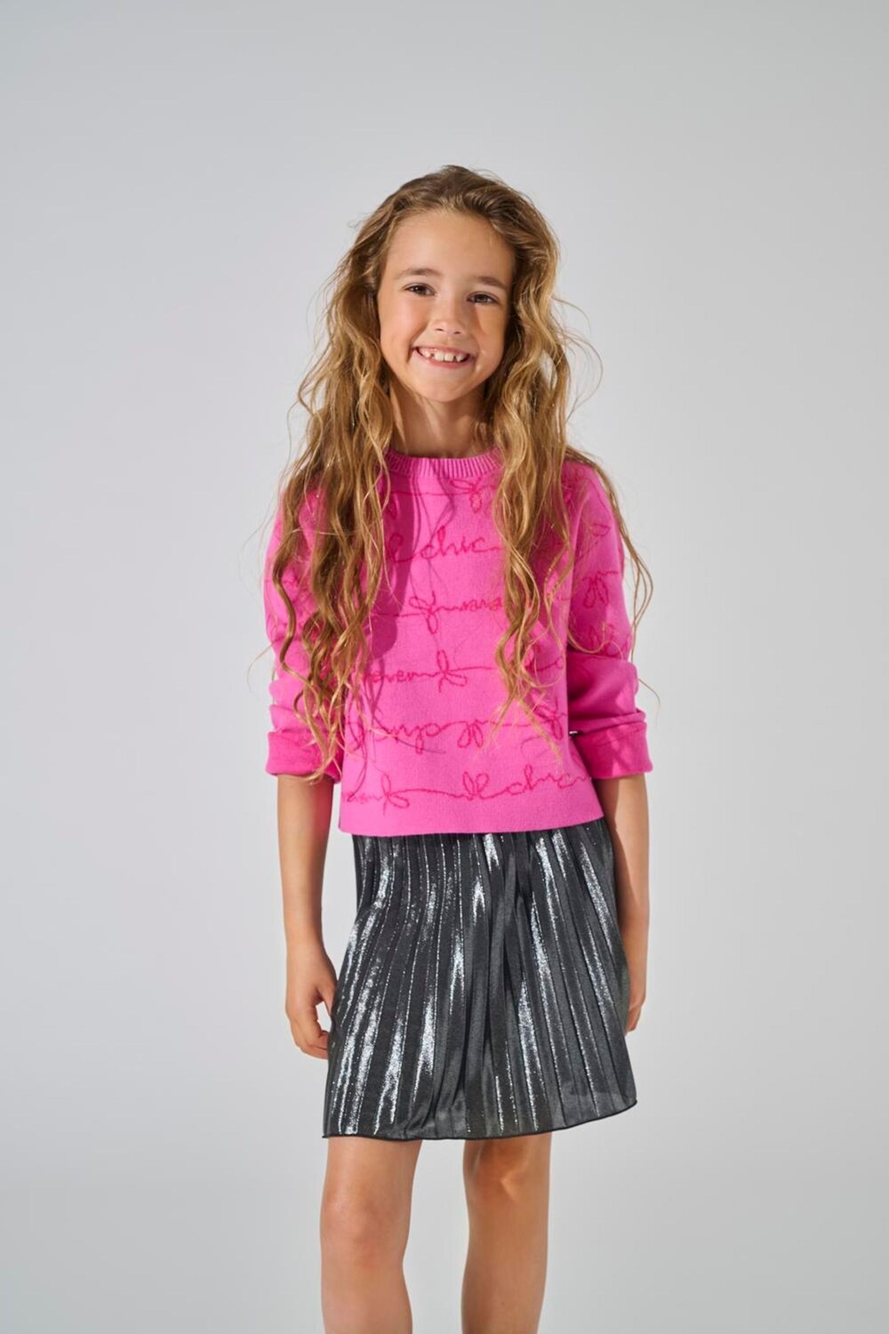 Блестящая плиссированная юбка Only Kids, черный
Блестящая плиссированная юбка Only Kids, черный